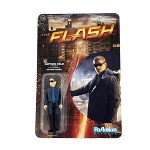 Funko ReAction Captain Cold Figure Flash TV Loose Complete 3.75" w/ Gun 2015 DC